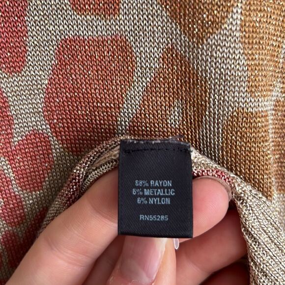 Express Y2K Sunset Sparkling Mixed Animal Print Sweater Dress Size Small - Picture 12 of 15